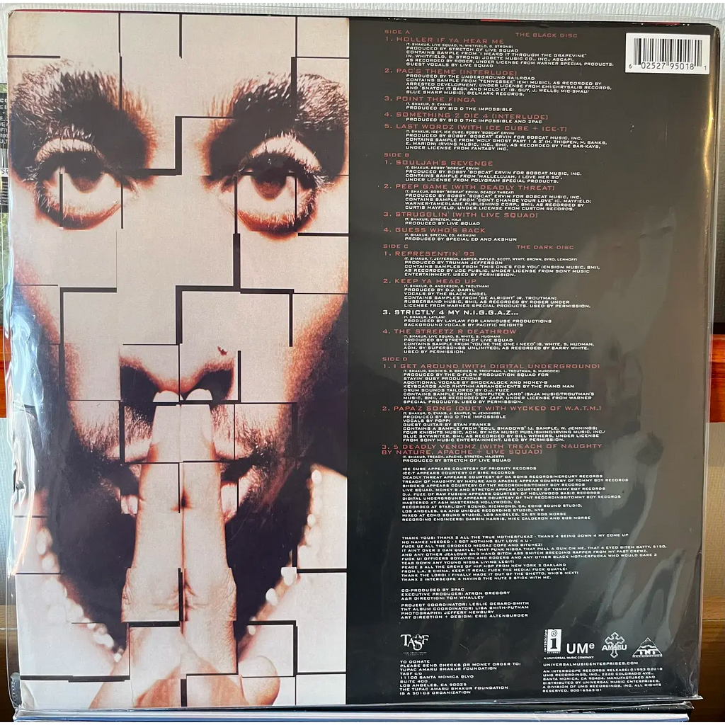 2 PAC STRICTLY 4 MY NIGGAZ