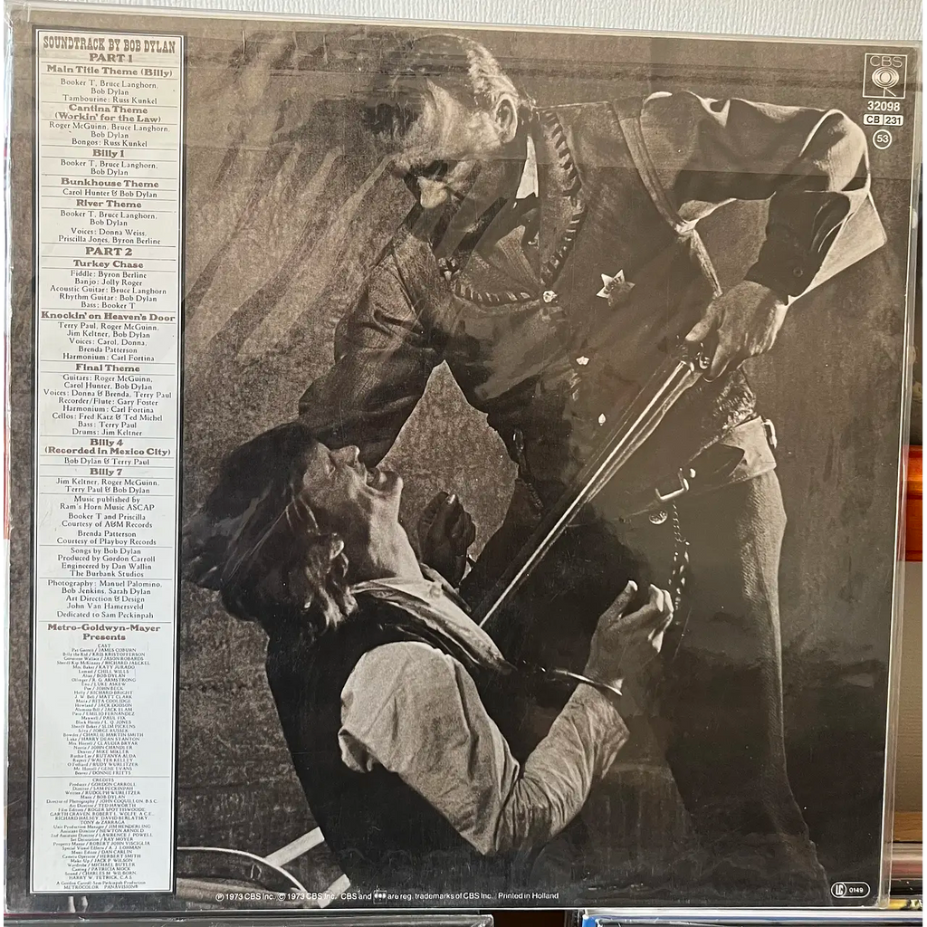 BOB DYLAN / SOUNDTRACK Pat Garret &amp; Billy The Kid