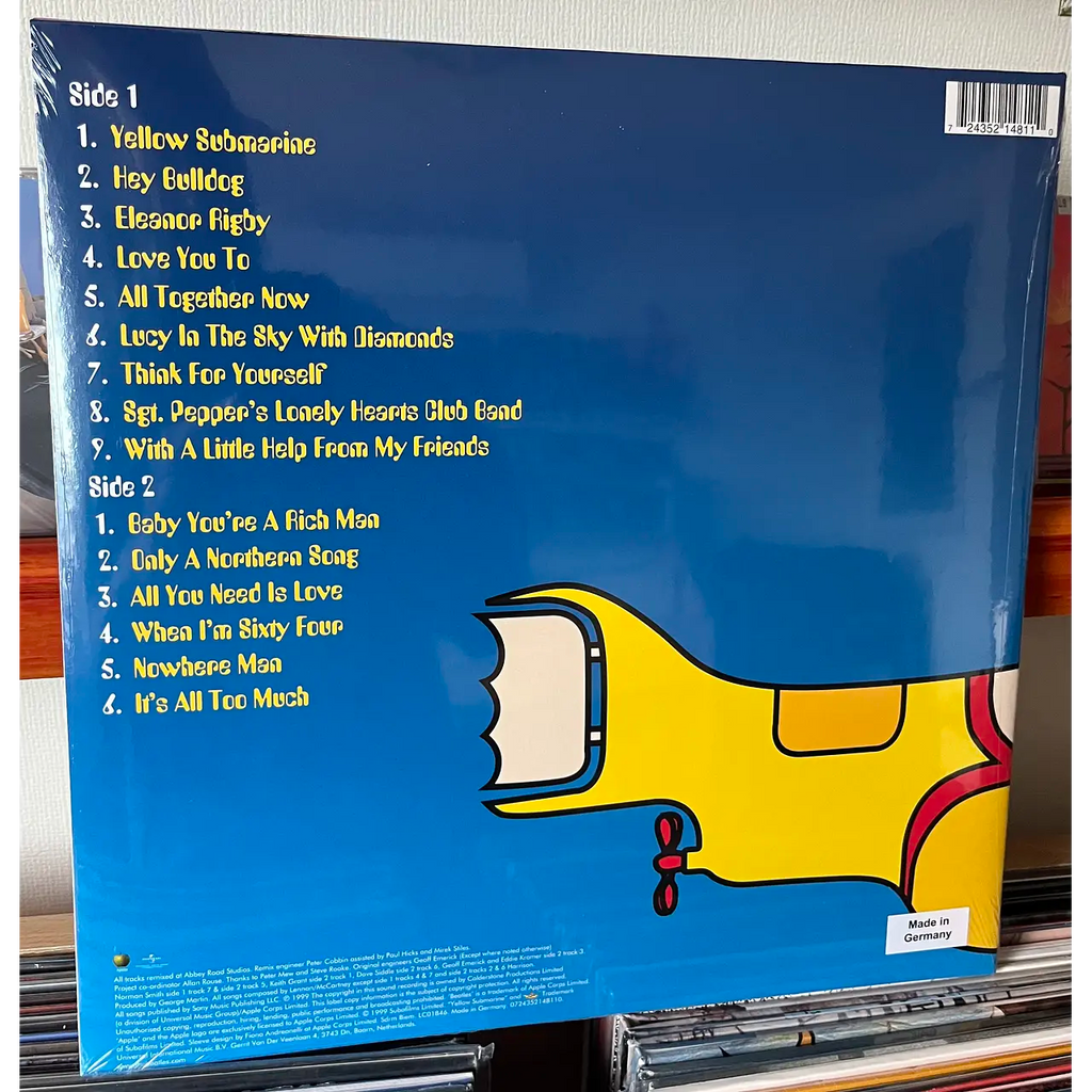THE BEATLES YELLOW SUBMARINE songtrack