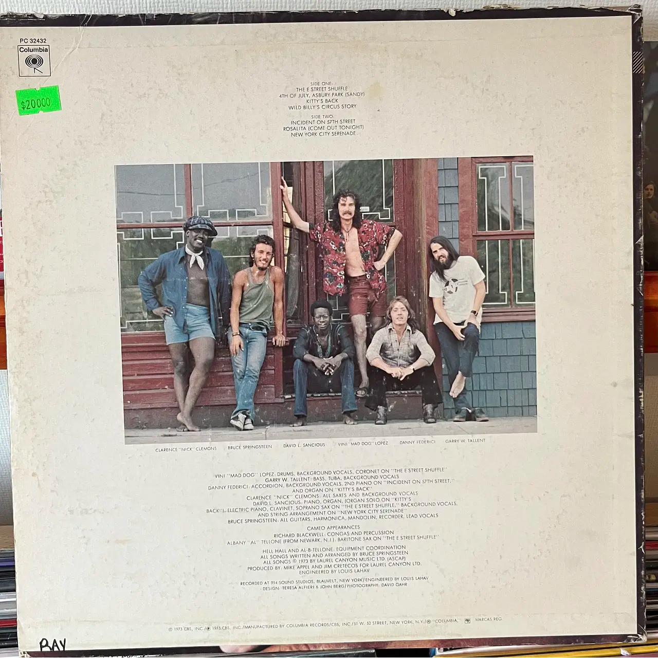 BRUCE SPRINGSTEEN The wild, the innocent &amp; the e street shuffle