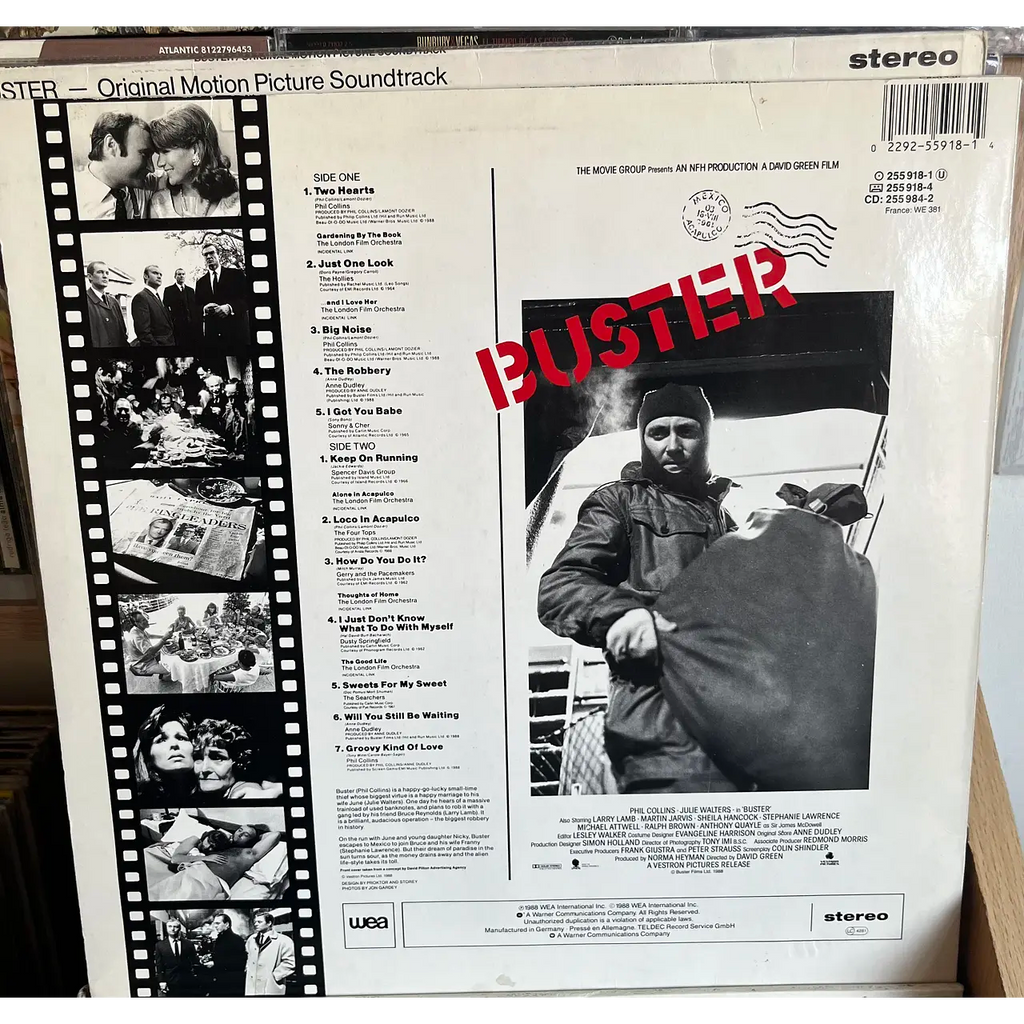 Phil Collins / Julie Walters BUSTER Original motion picture soundtrack