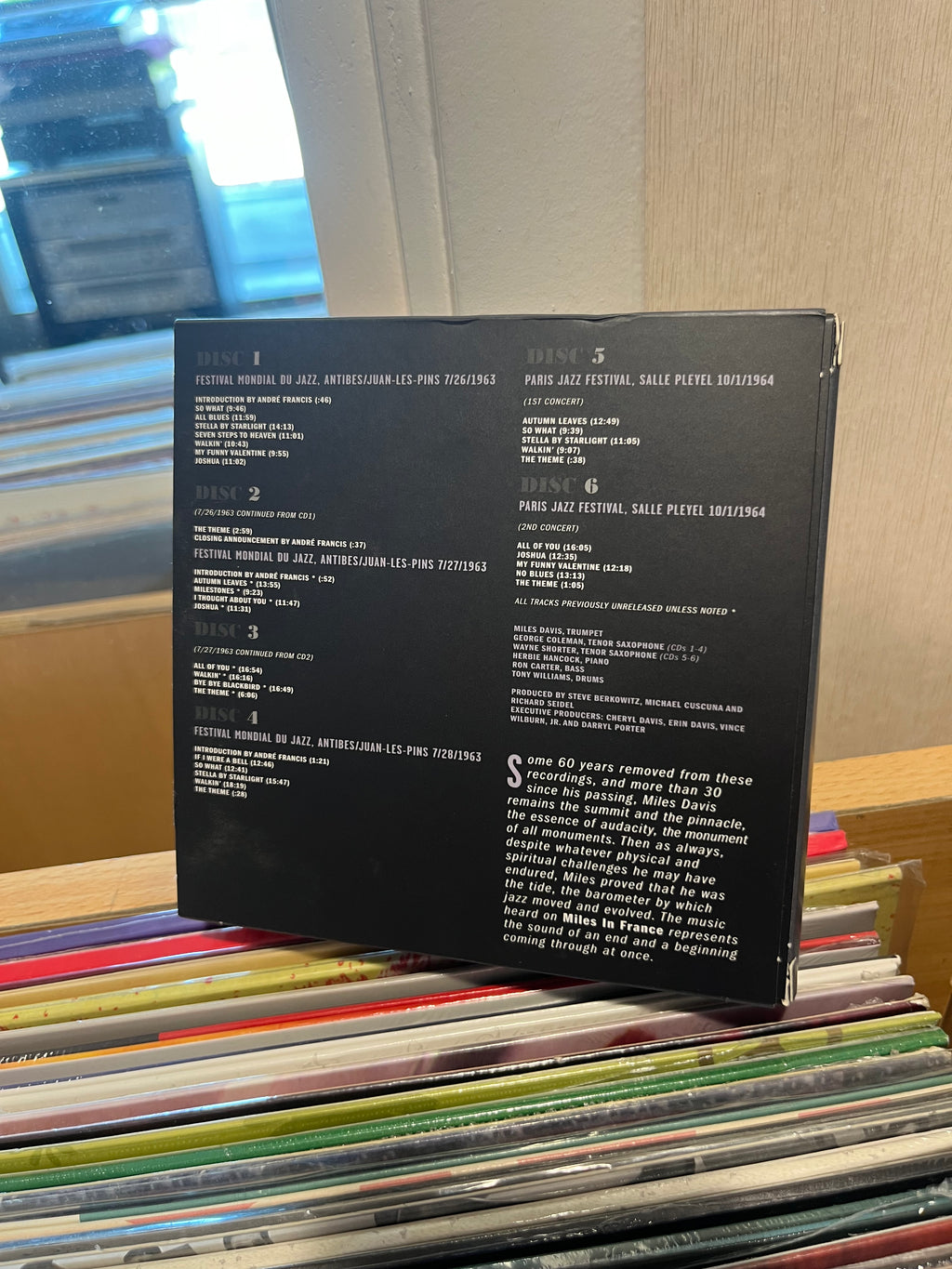 MILES DAVIS Box 6 cd`s