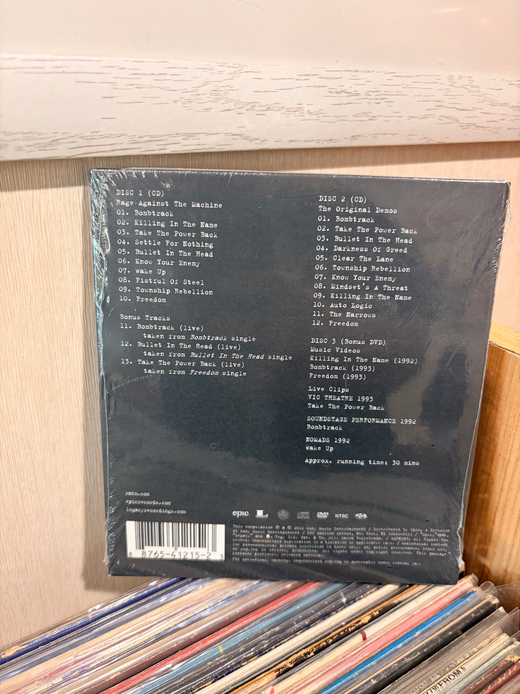 RAGE AGAINT THE MACHINE 20th Anniversary Special Edition