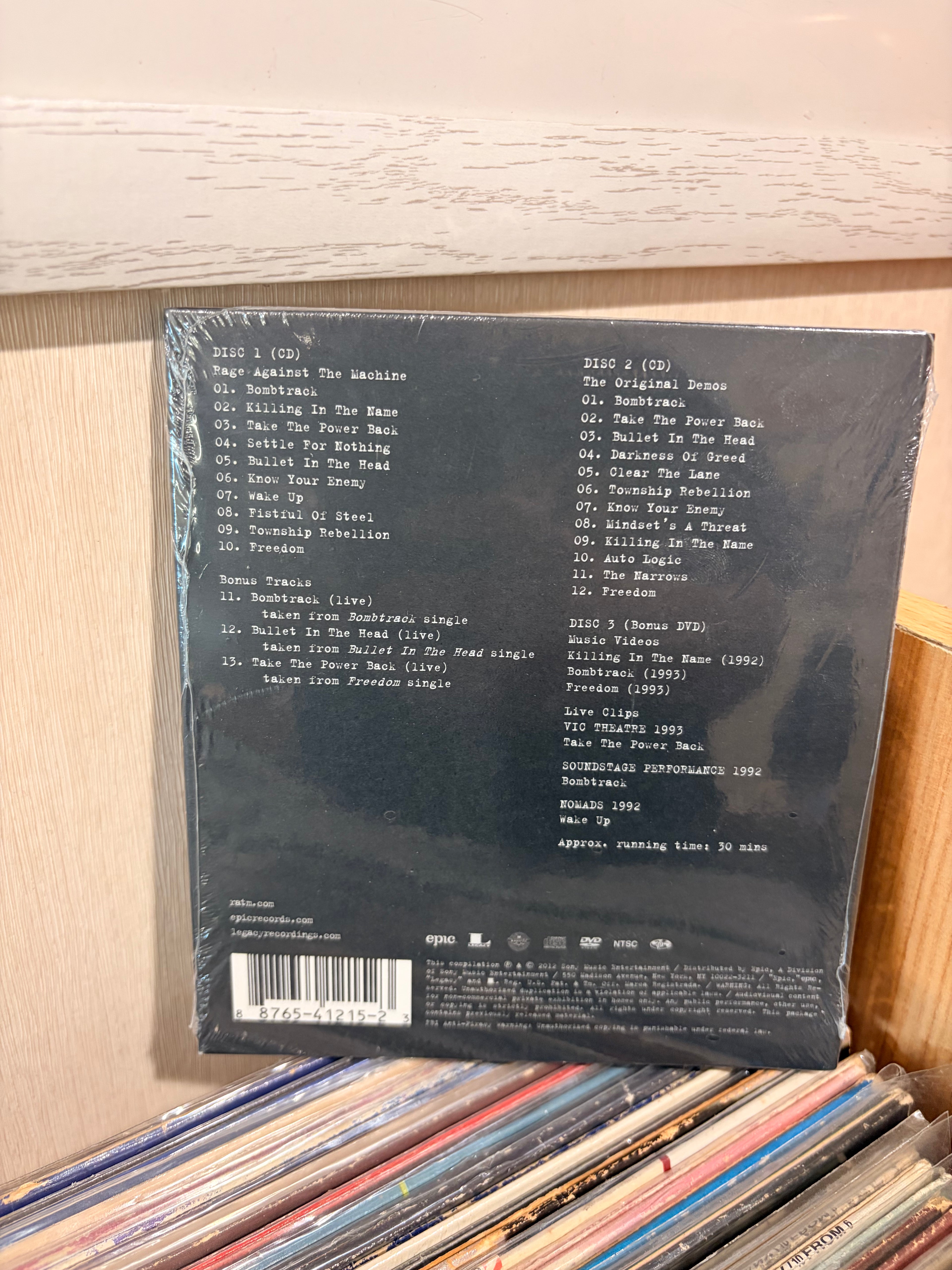 RAGE AGAINT THE MACHINE 20th Anniversary Special Edition