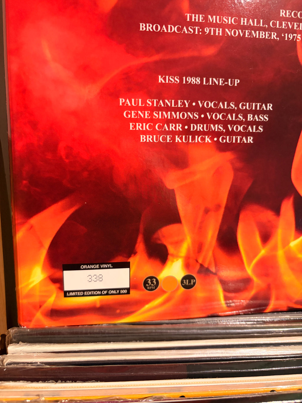 KISS LIVE AT THE RITZ NEW YORK 1988 ed limitada enumerada