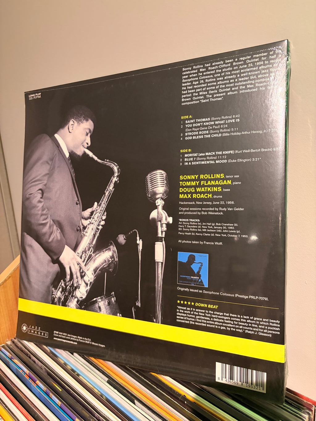 SONNY ROLLINS Saxophone colossus