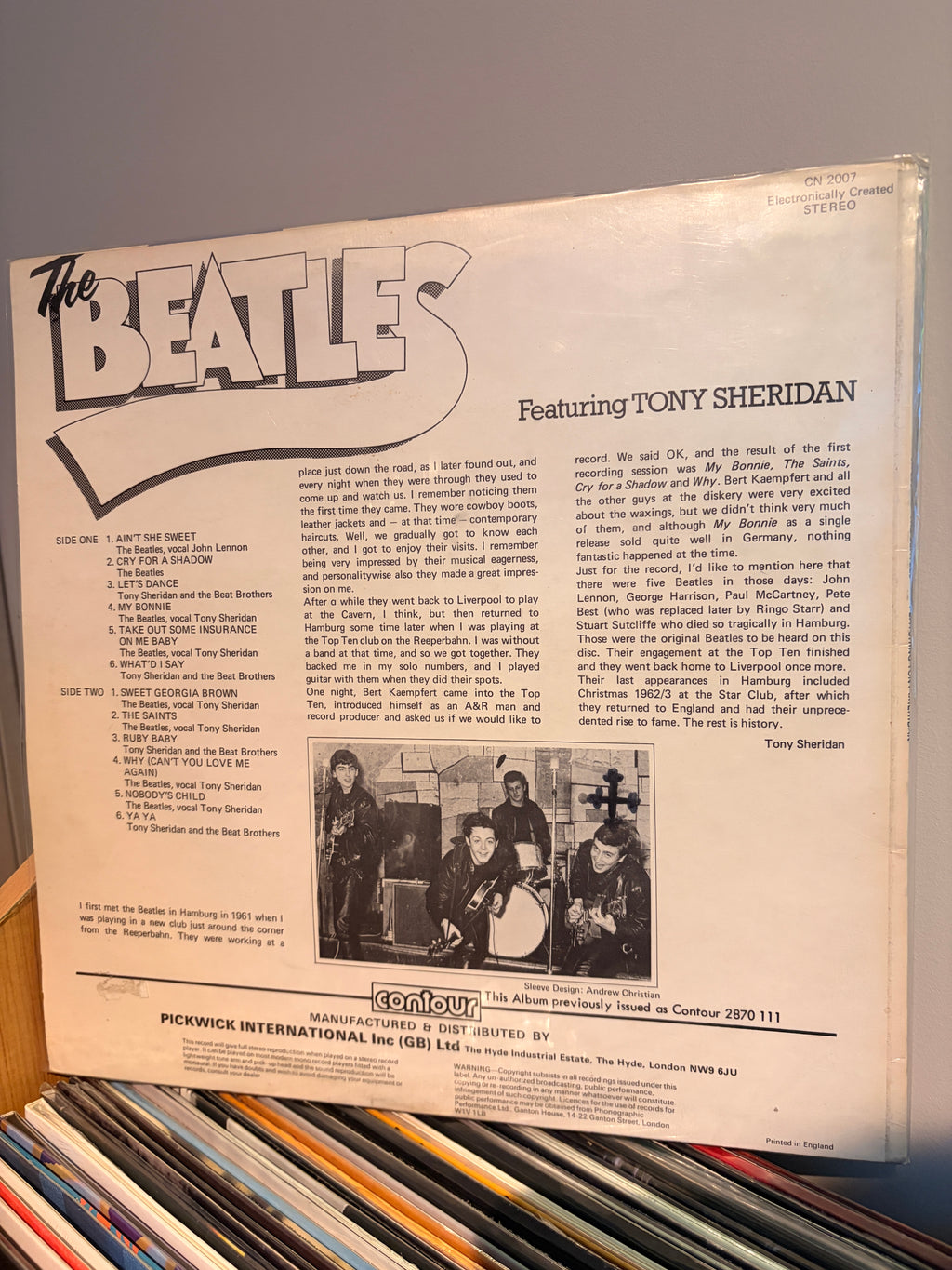 THE BEATLES Featuring Tony Sheridan