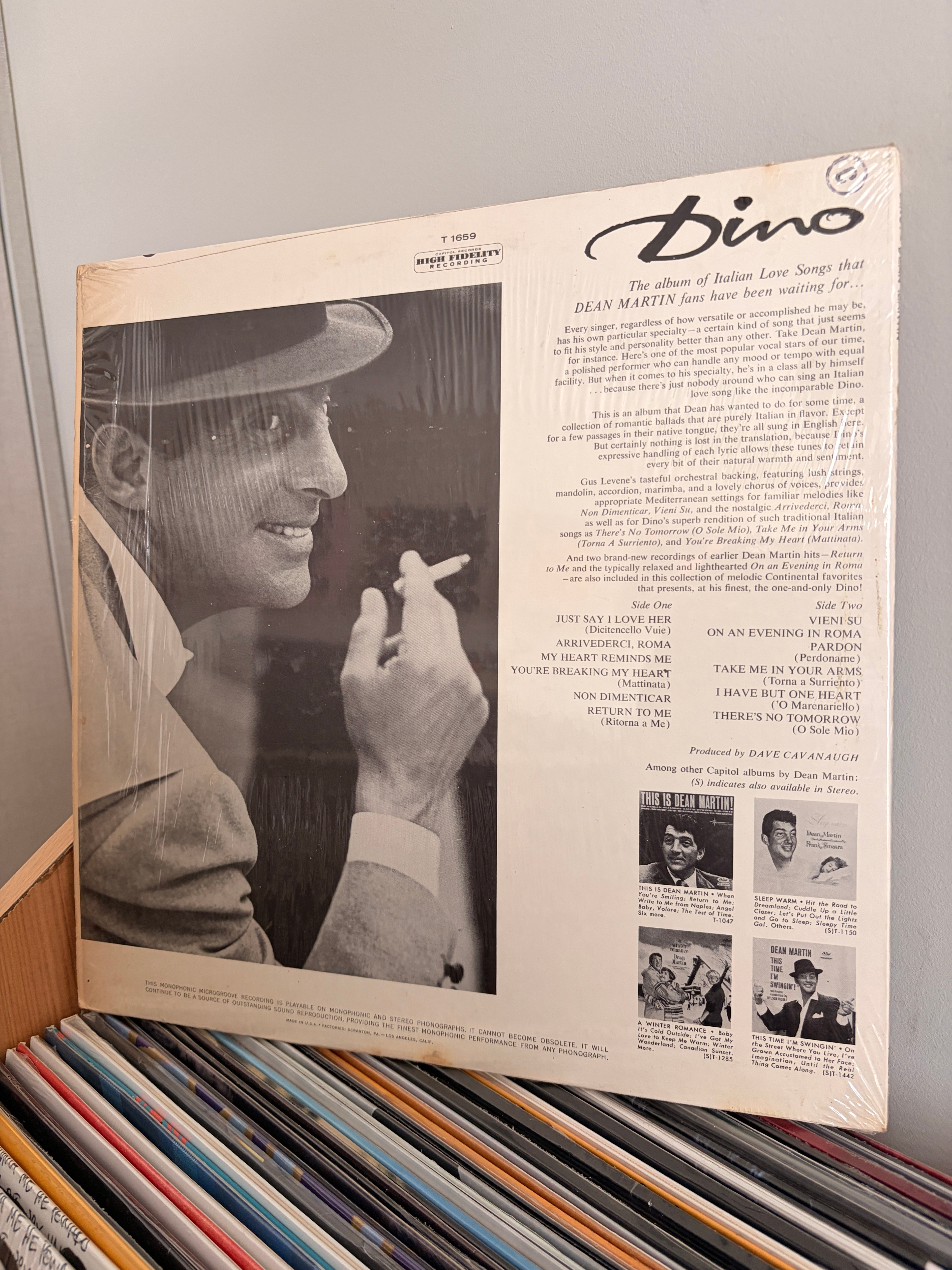 DEAN MARTIN Dino Italian love songs