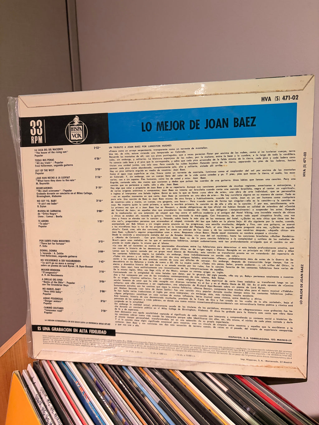 JOAN BAEZ Lo mejor de