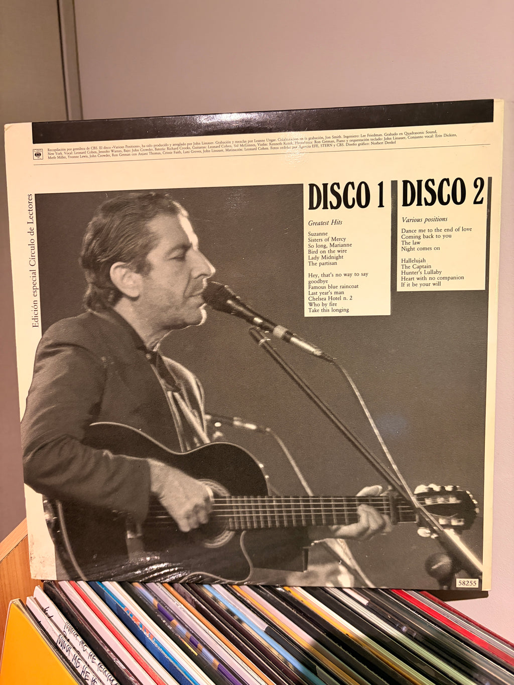 LEONARD COHEN Canciones de greatest hits