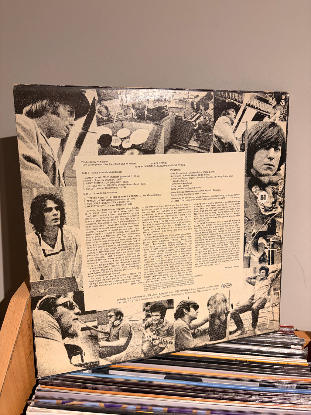 MIKE BLOOMFIELD AL KOOPER STEPHEN STILLS Super session