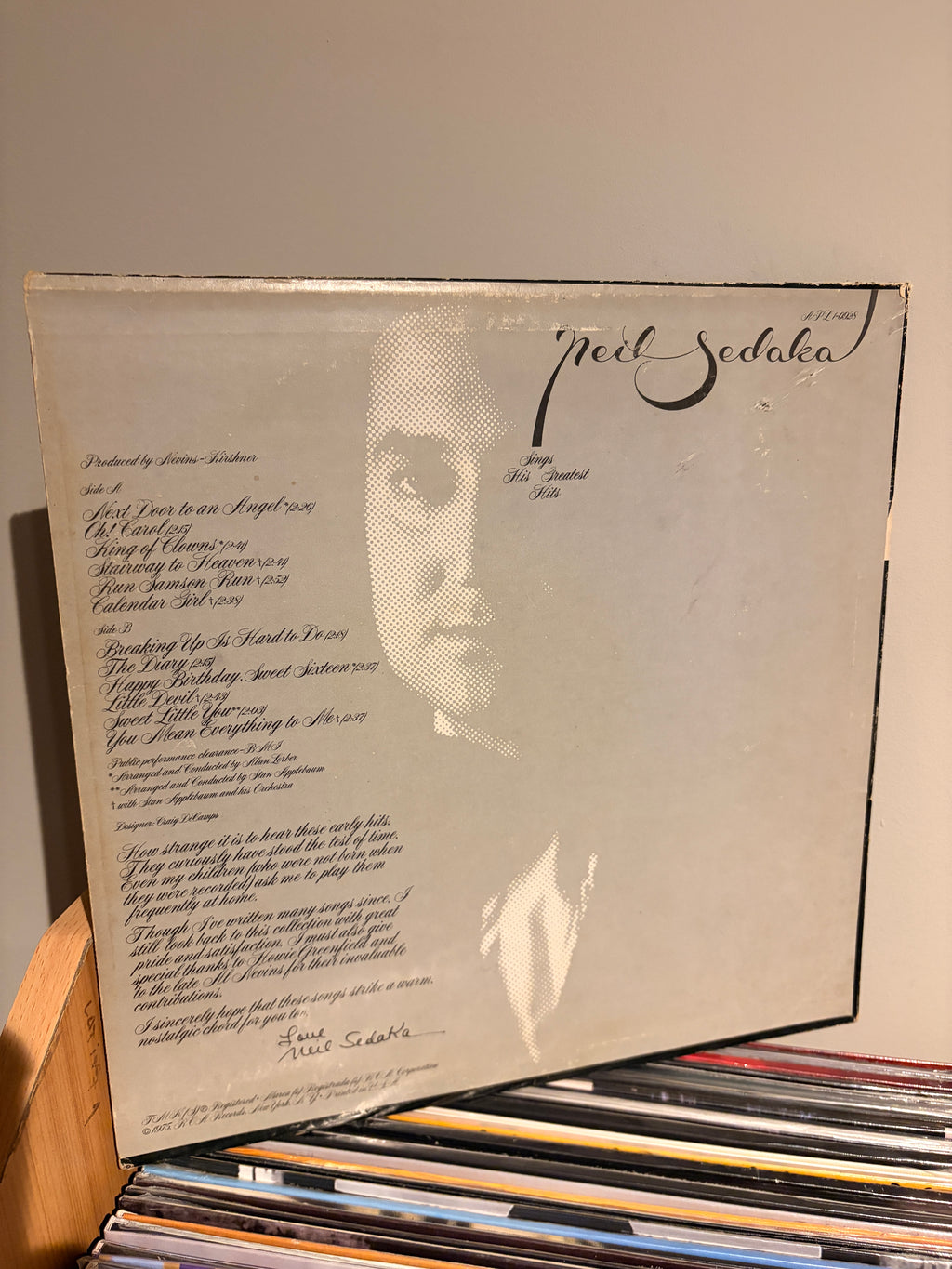 NEIL SEDAKA Sings his Greatest Hits