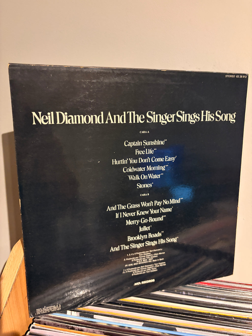 NEIL DIAMOND and the singer sings his song