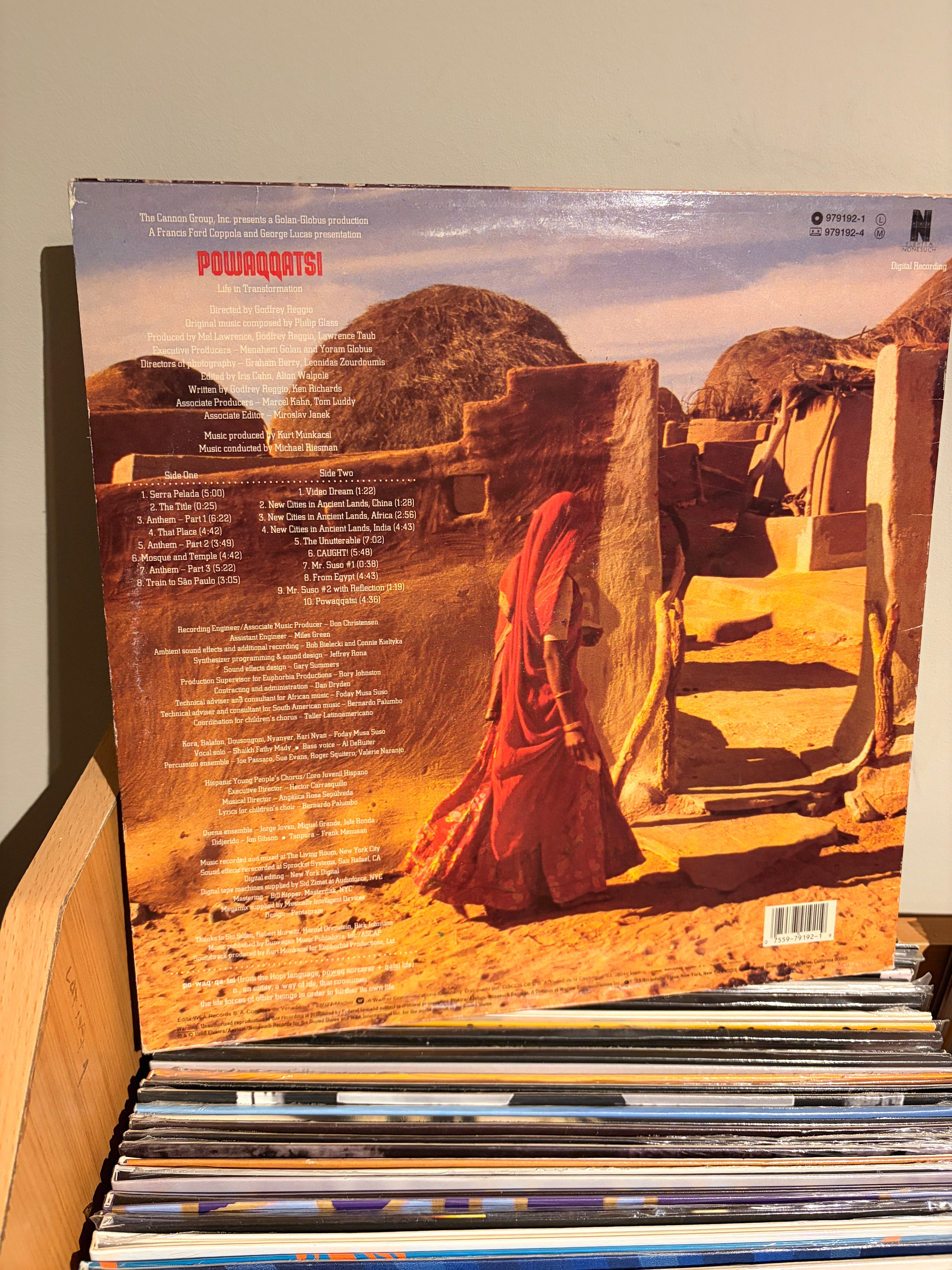 PHILIP GLASS Powaqqatsi original music compossed by