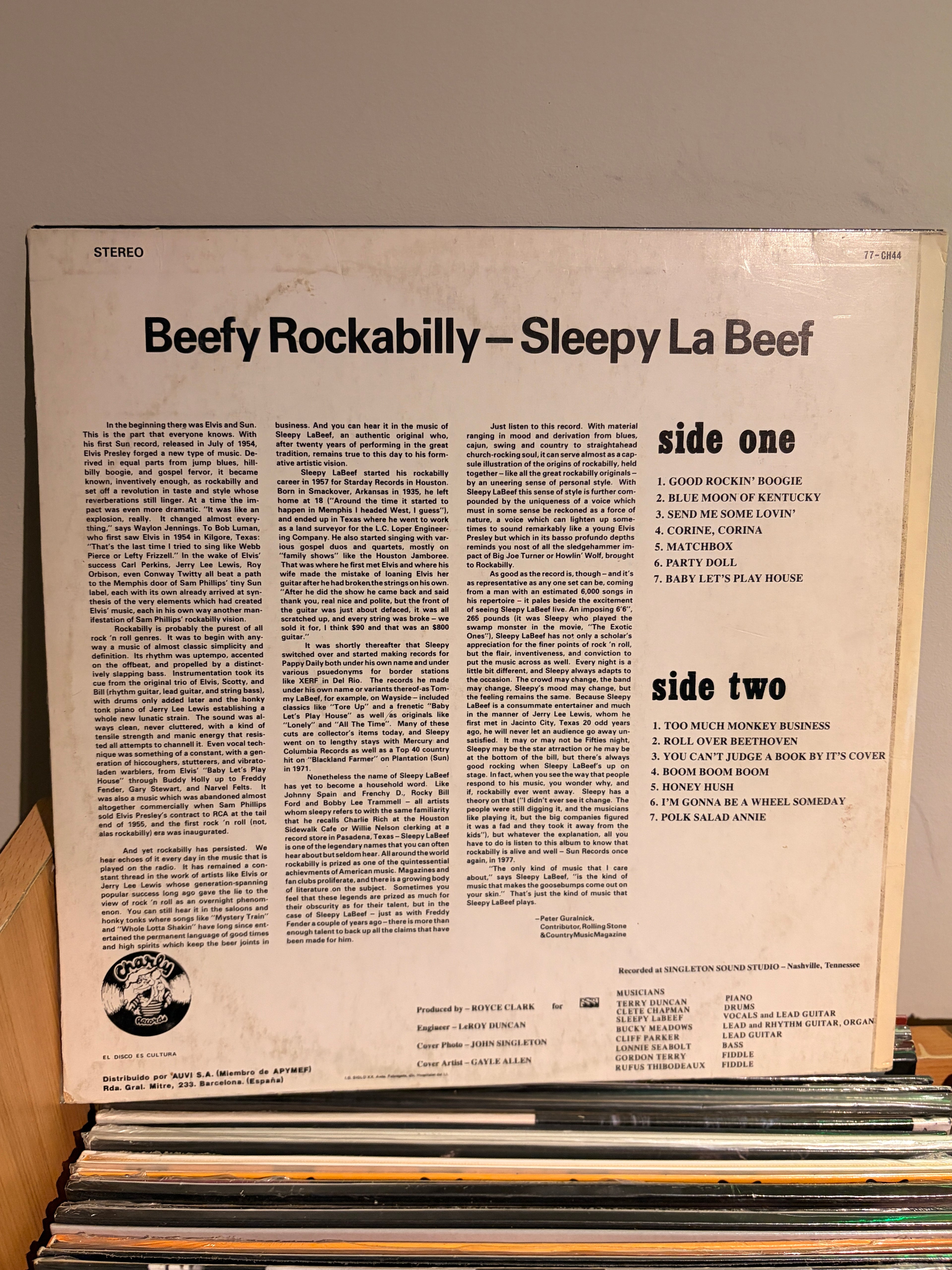 BEEFY ROCKABYLLY Sleepy la beef