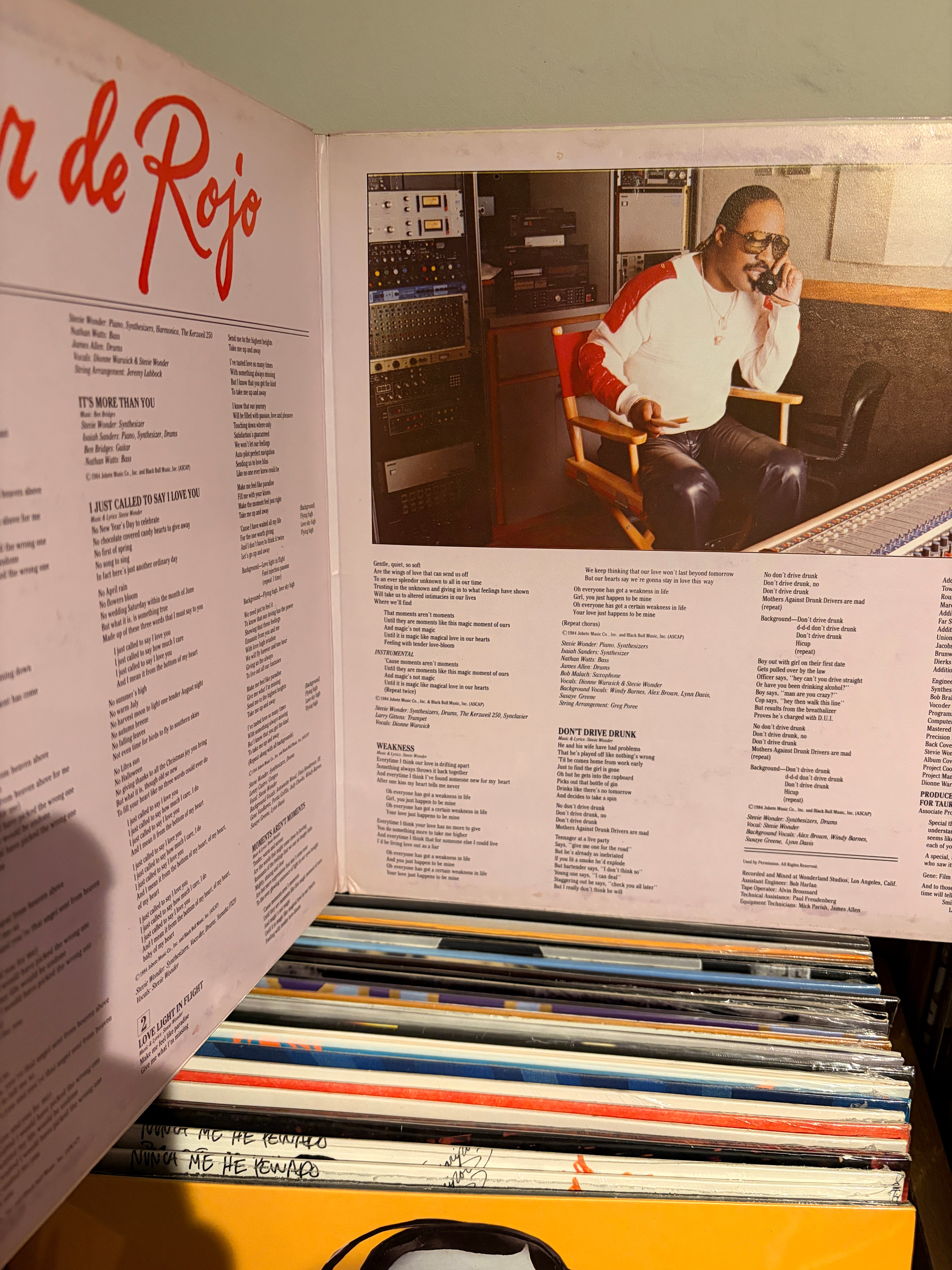 STEVIE WONDER La mujer de rojo