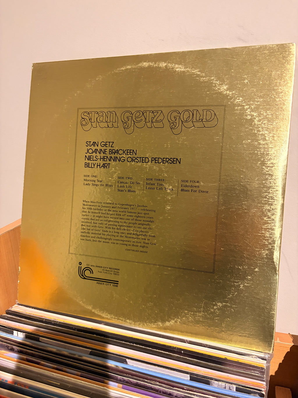 STAN GETZ GOLD Happy 50th Stan