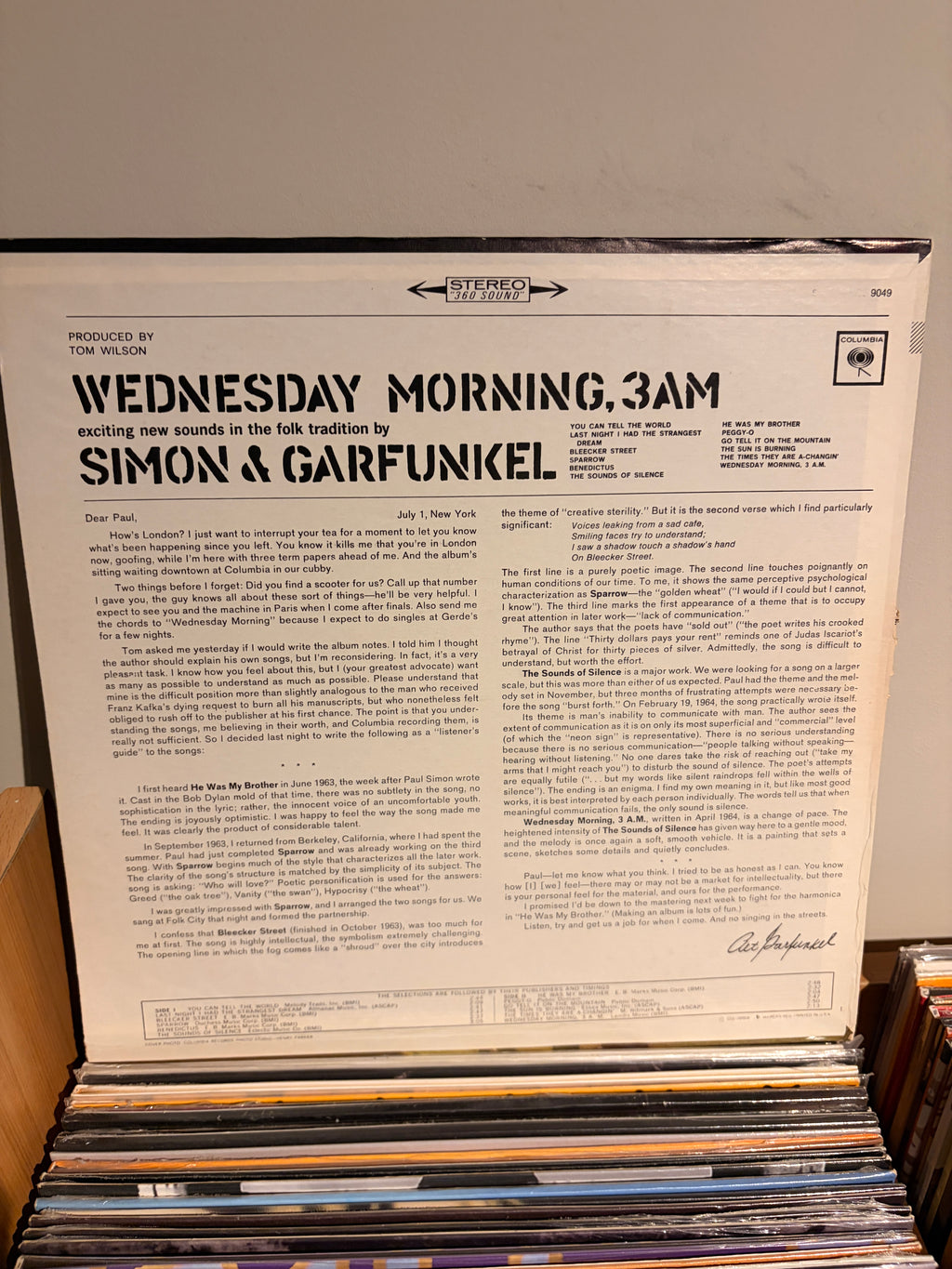 SIMON & GARFUNKEL Wednesday morning, 3 am