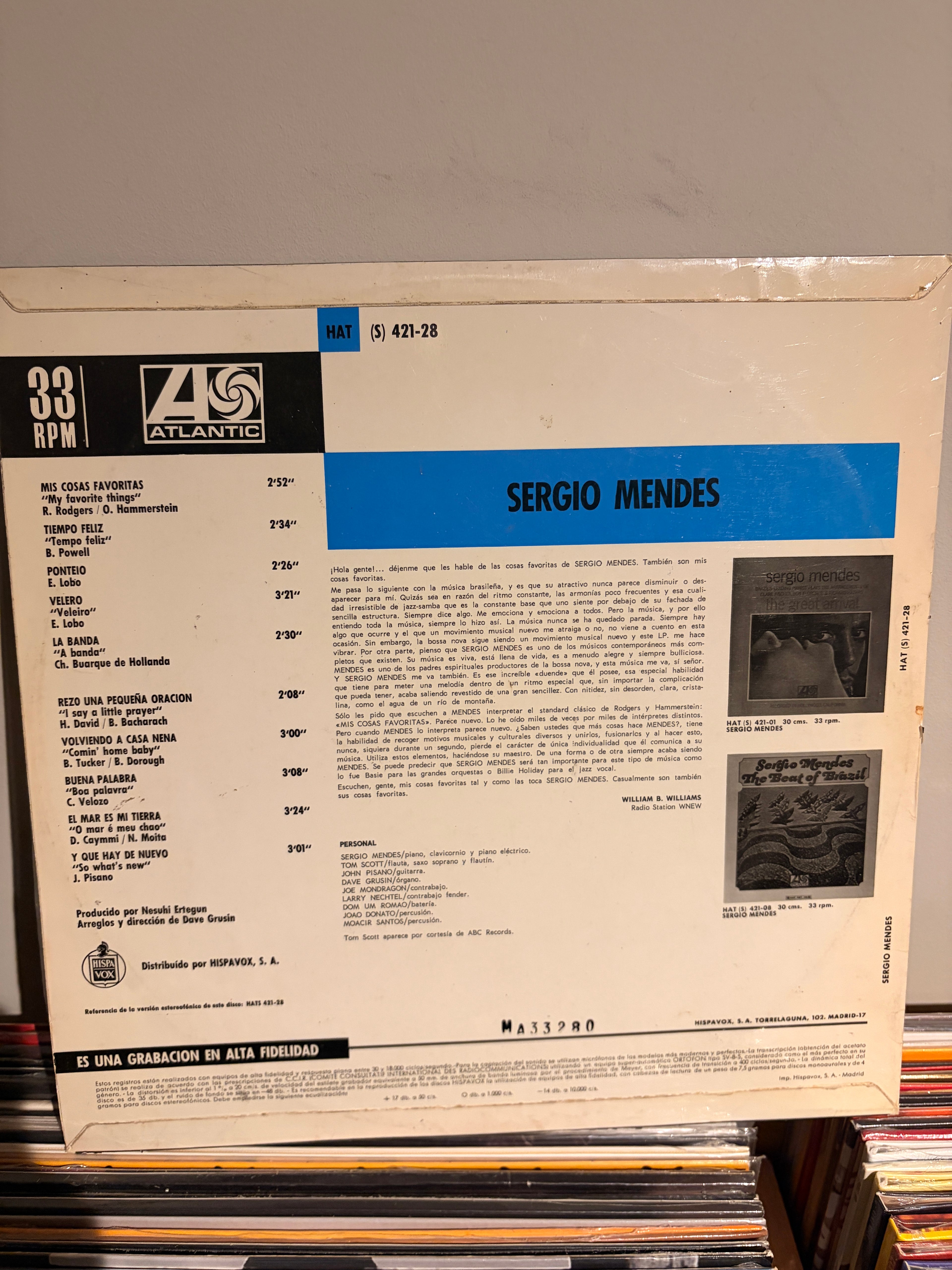 SERGIO MENDES Mis cosas favoritas