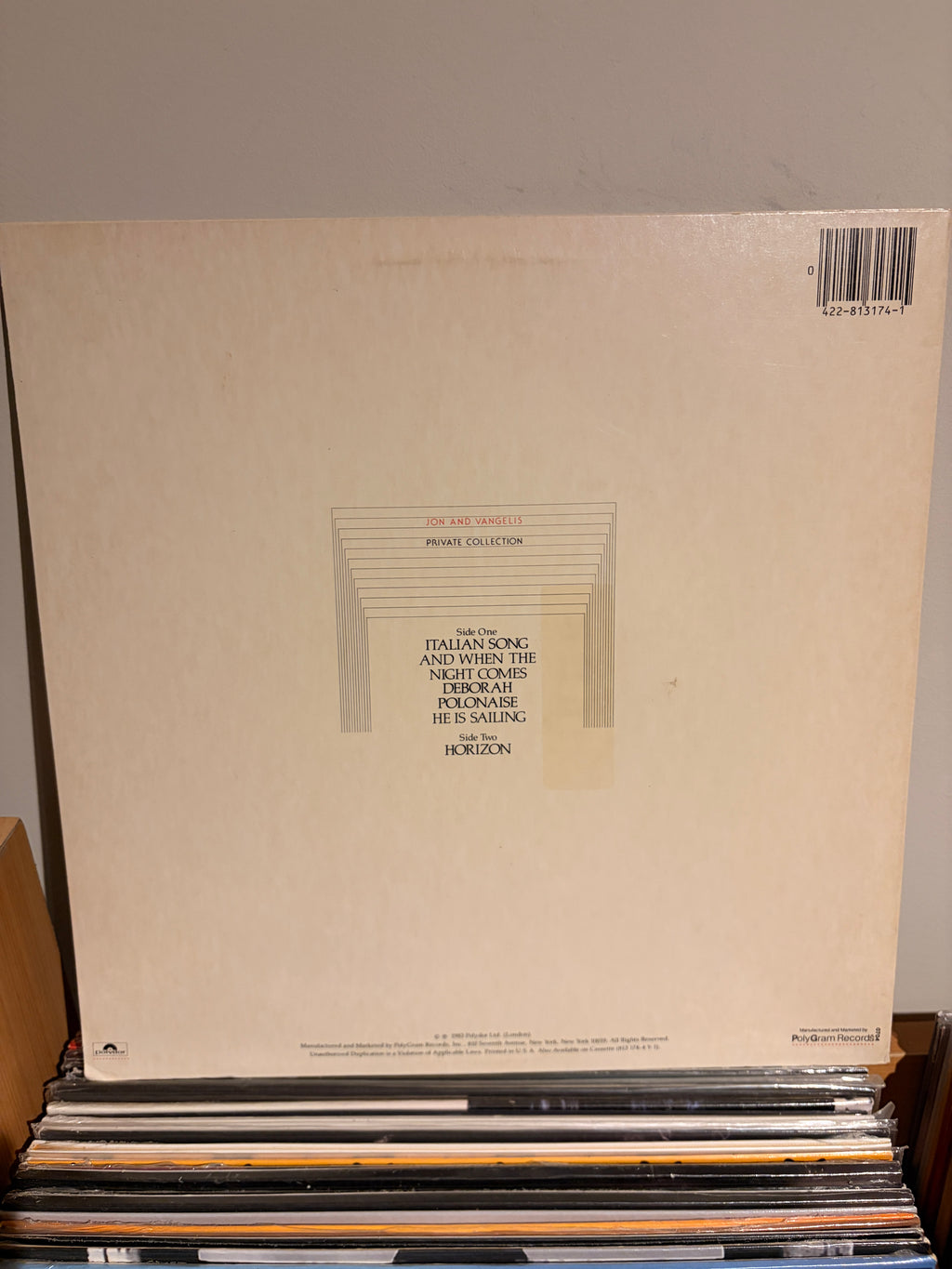 JON AND VANGELIS Private collection
