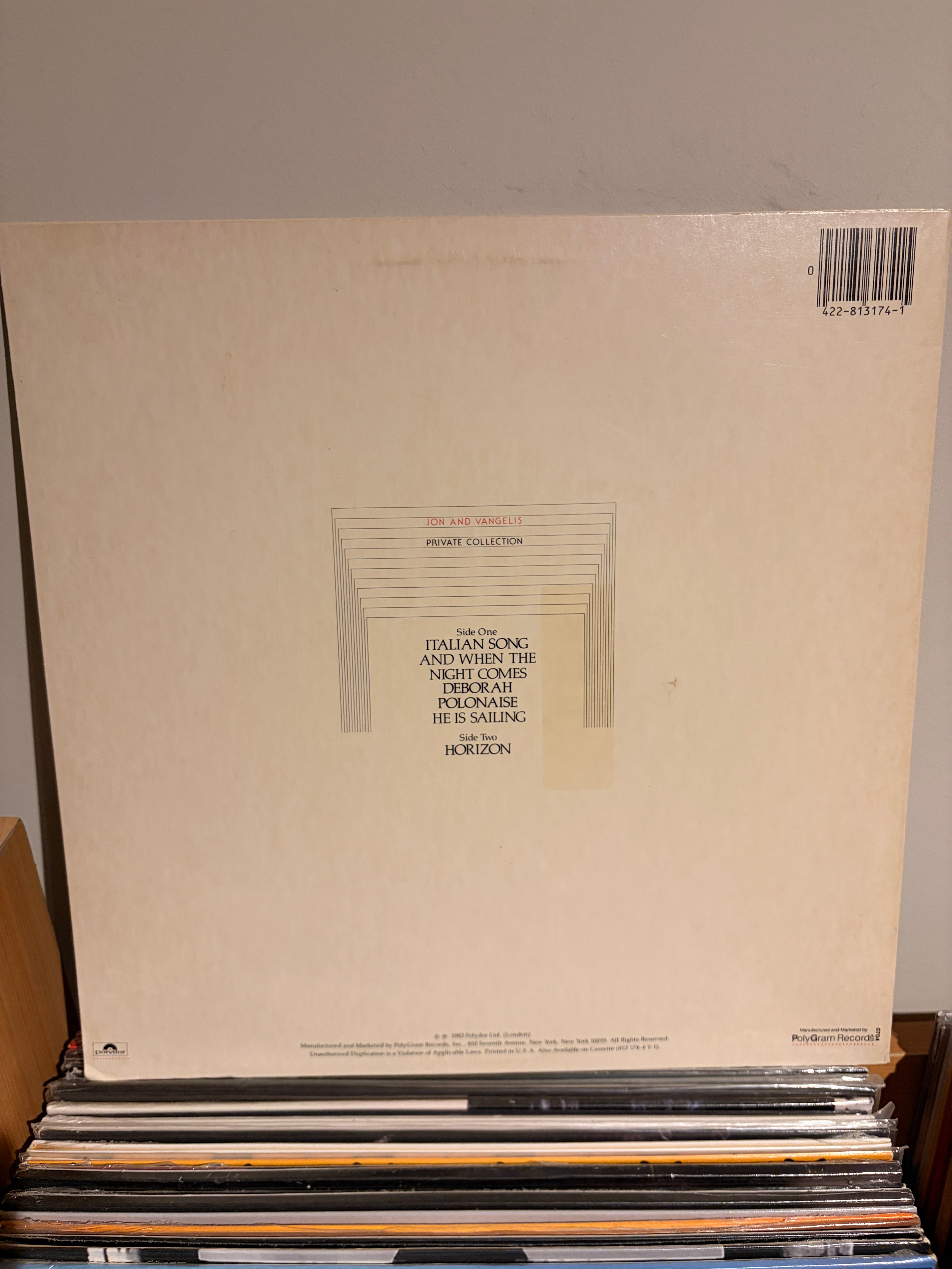 JON AND VANGELIS Private collection