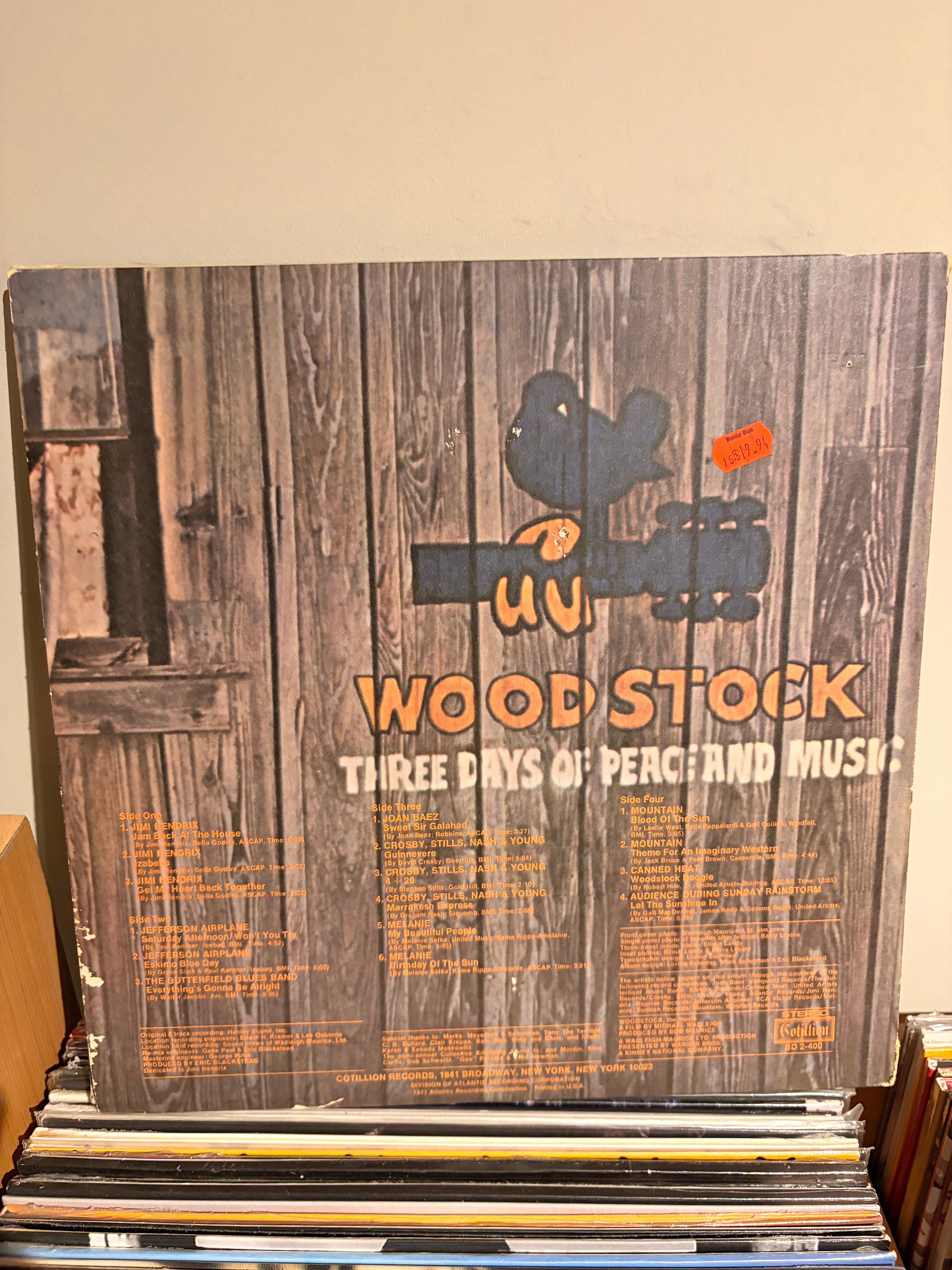 WOODSTOCK Two joan baez / butterfield blues band / canned head / crosby, stills, nash & young / jimi hendrix ...