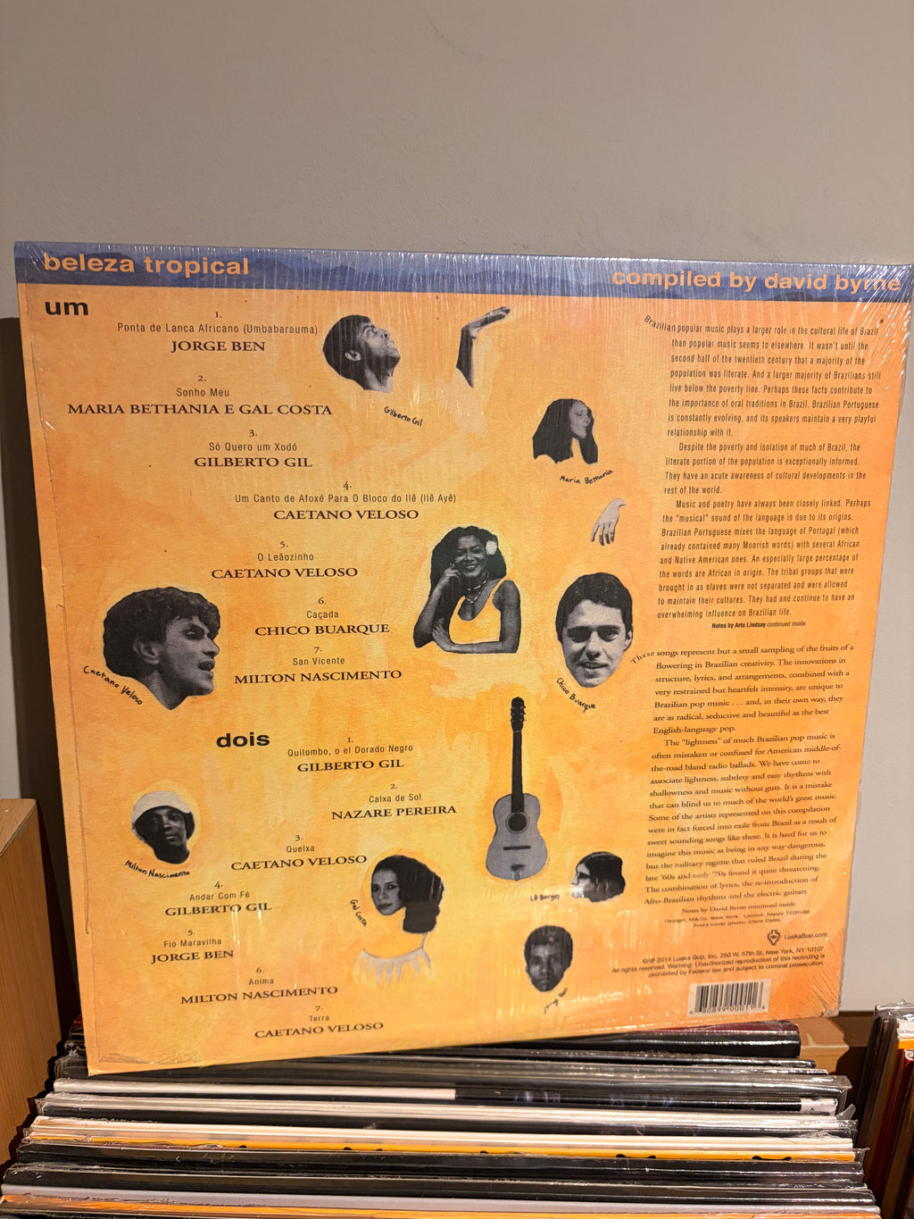 BELEZA TROPICAL Compiled by David Byrne caetano belozo / gilberto gil / jorge ben /