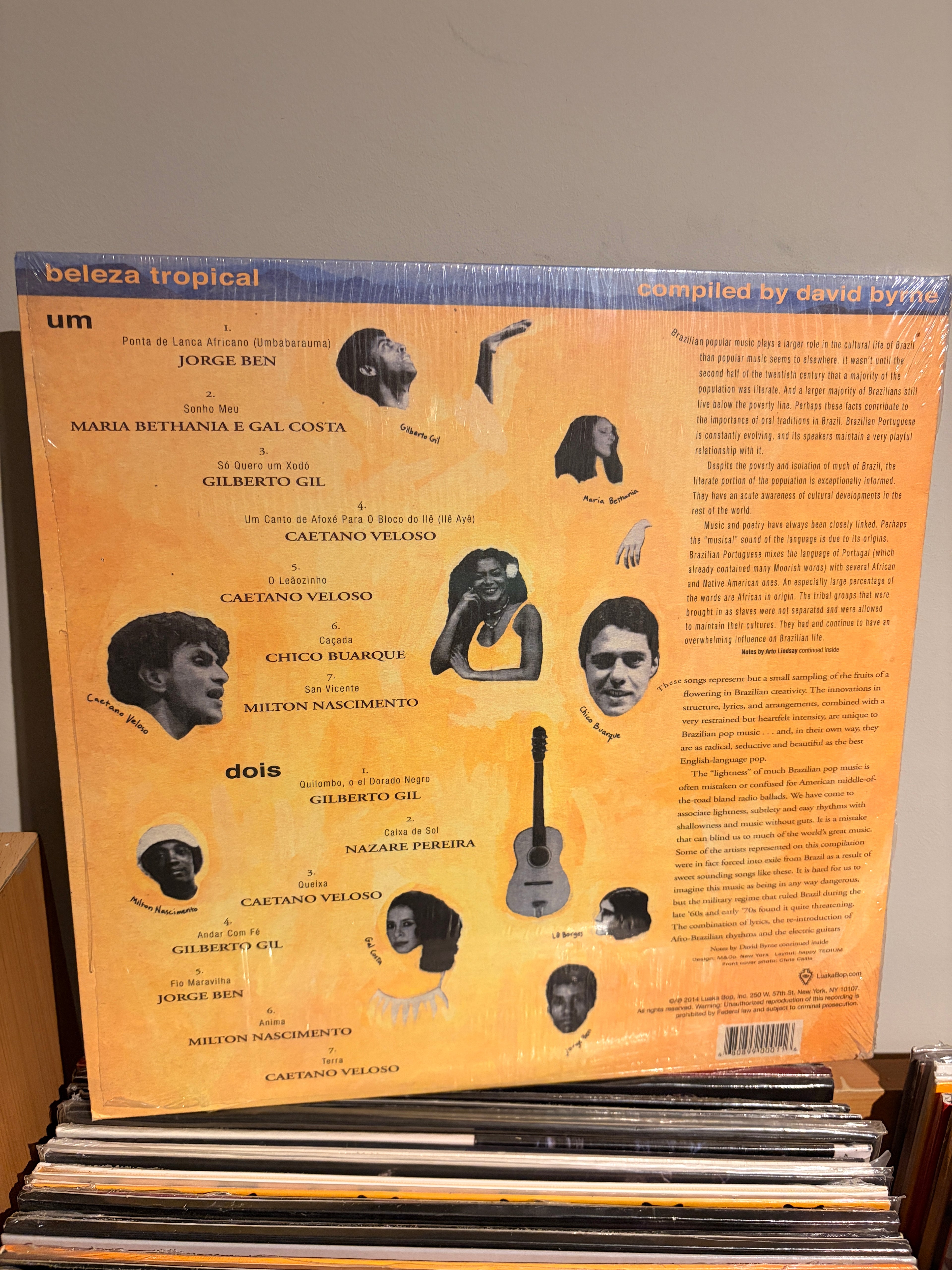 BELEZA TROPICAL Compiled by David Byrne caetano belozo / gilberto gil / jorge ben /