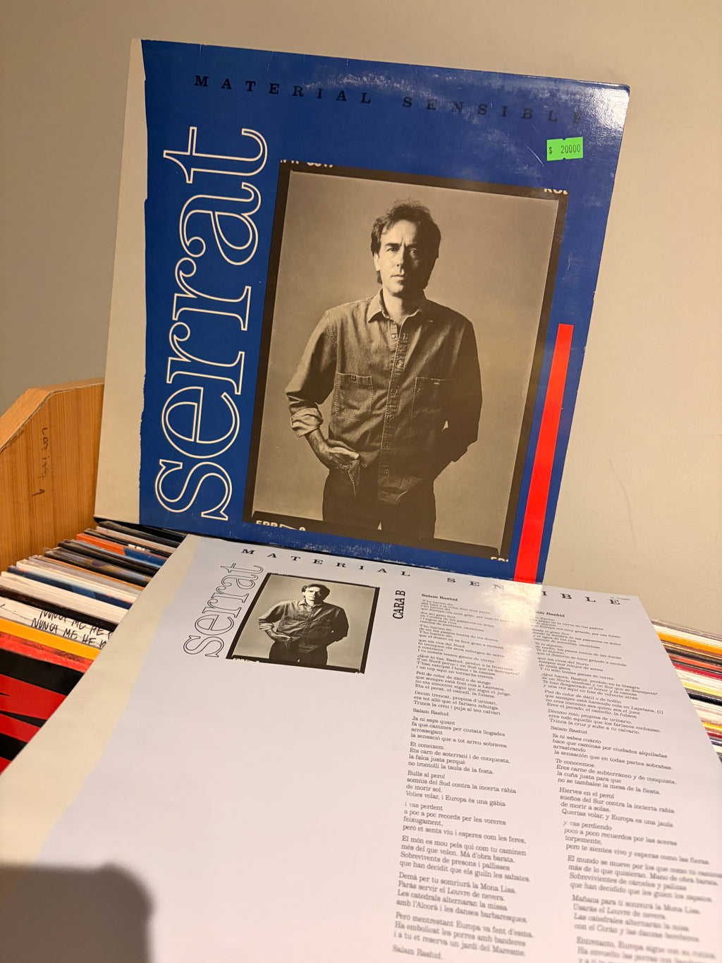 JOAN MANUEL SERRAT Material Sensible