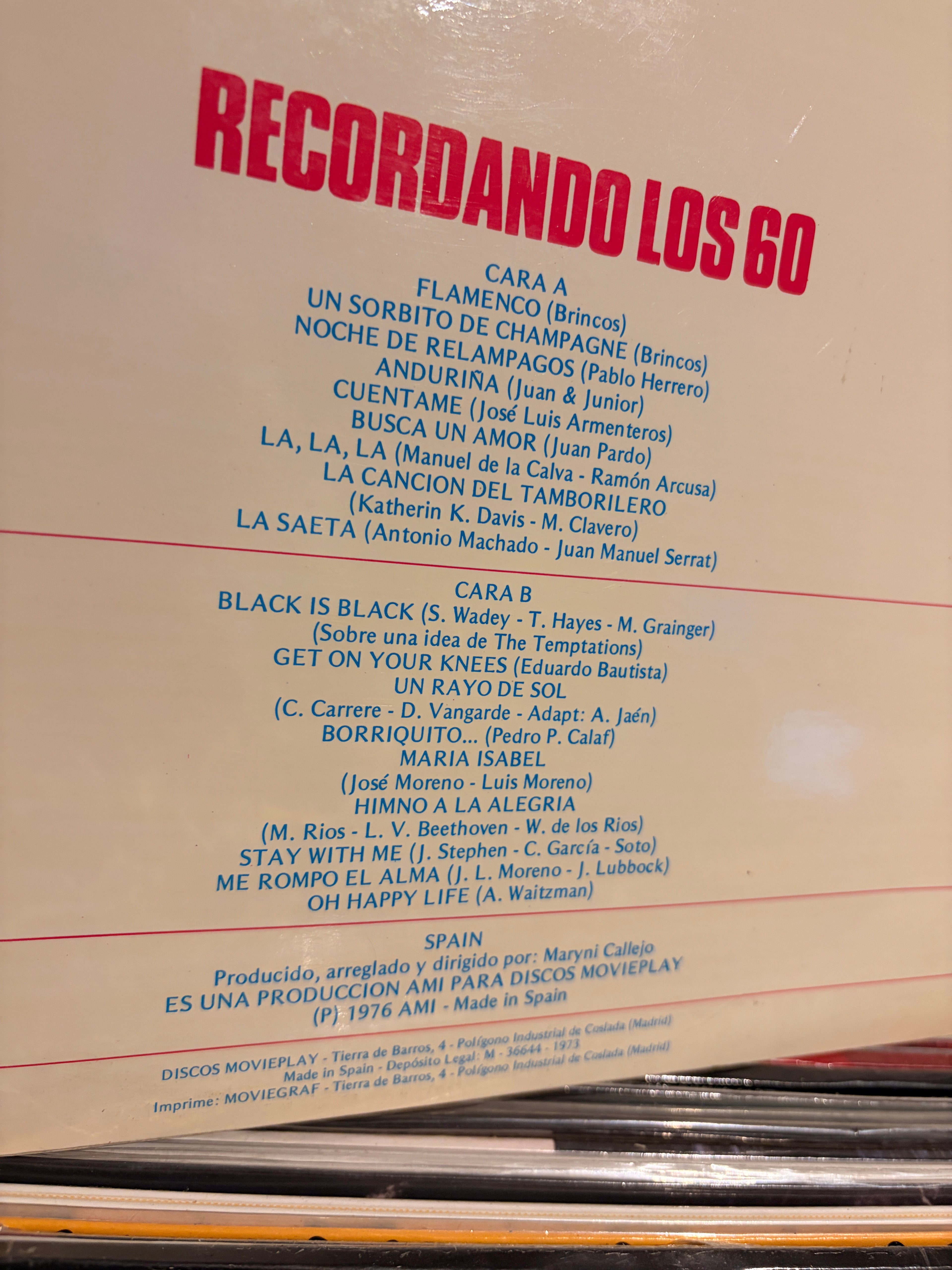 RECORDANDO LOS 60