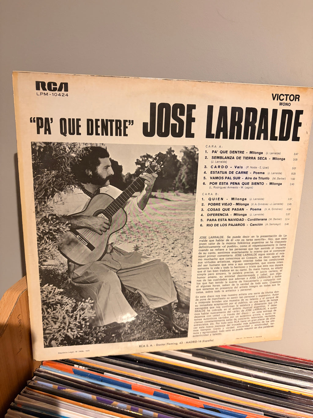 JOSE LARRALDE Pa que dentre