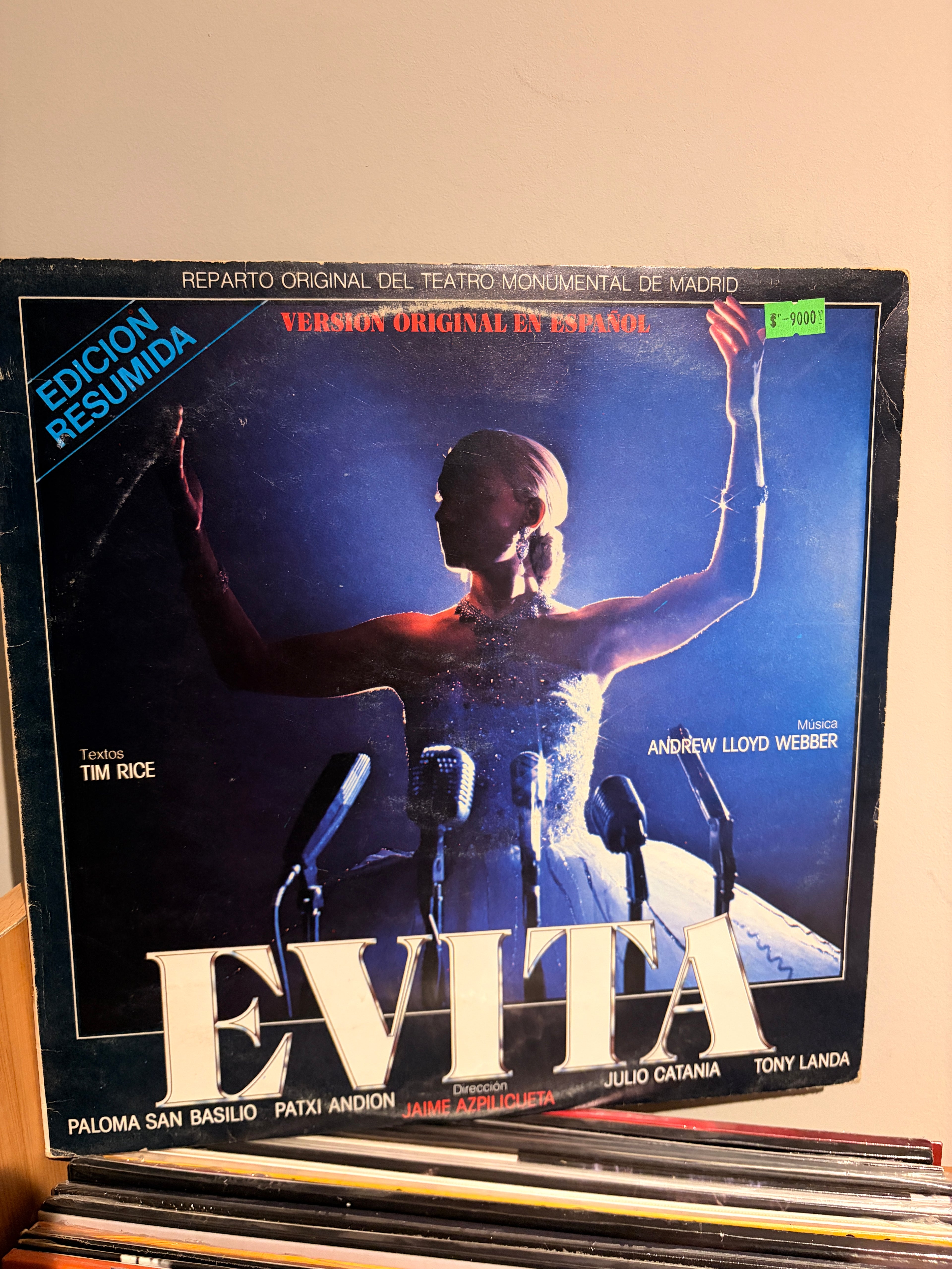 EVITA Paloma San Basilio / Patxi Andion / Julio Catania / Tony Landa