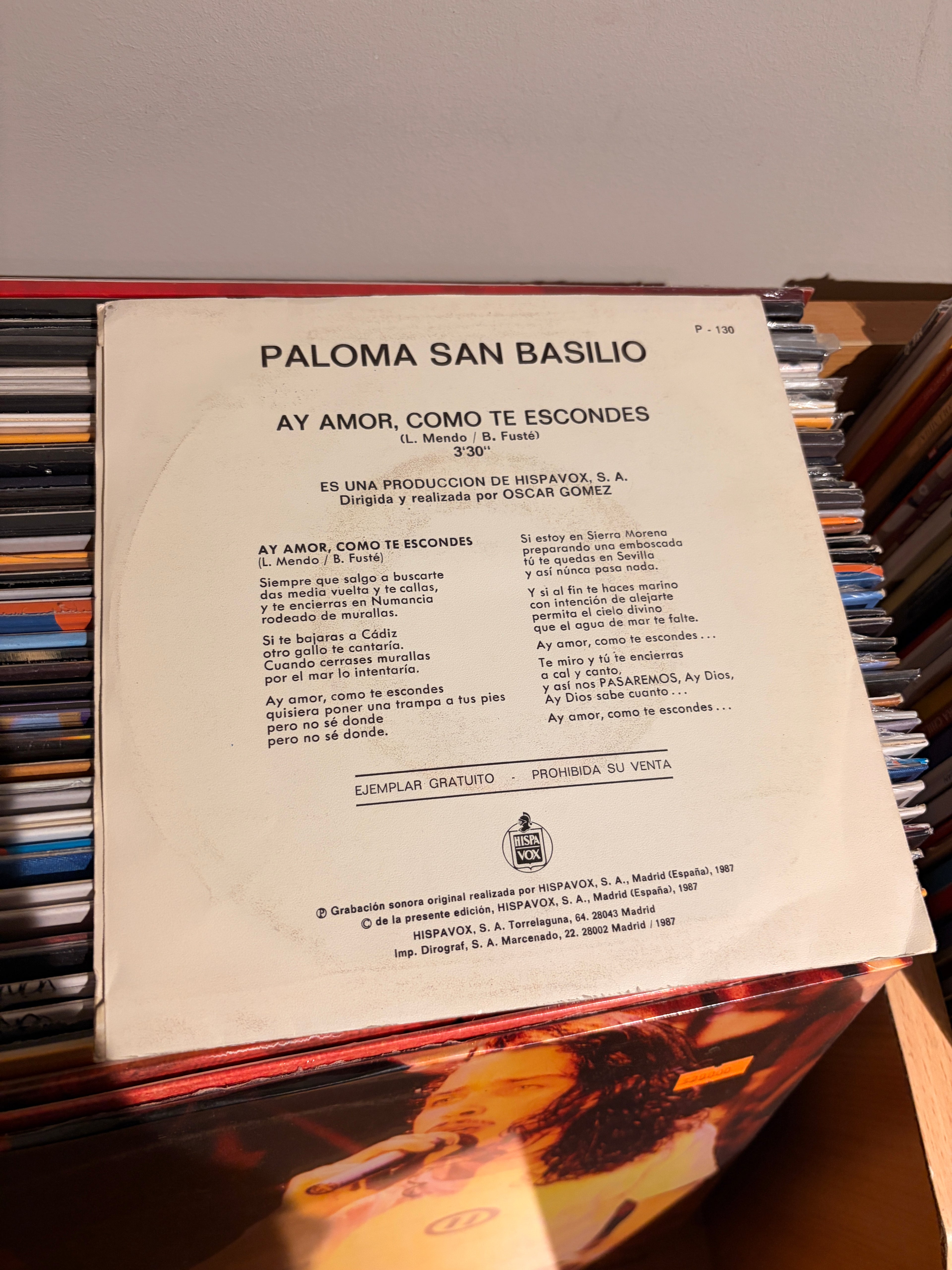 PALOMA SAN BASILIO Ay amor, como te escondes