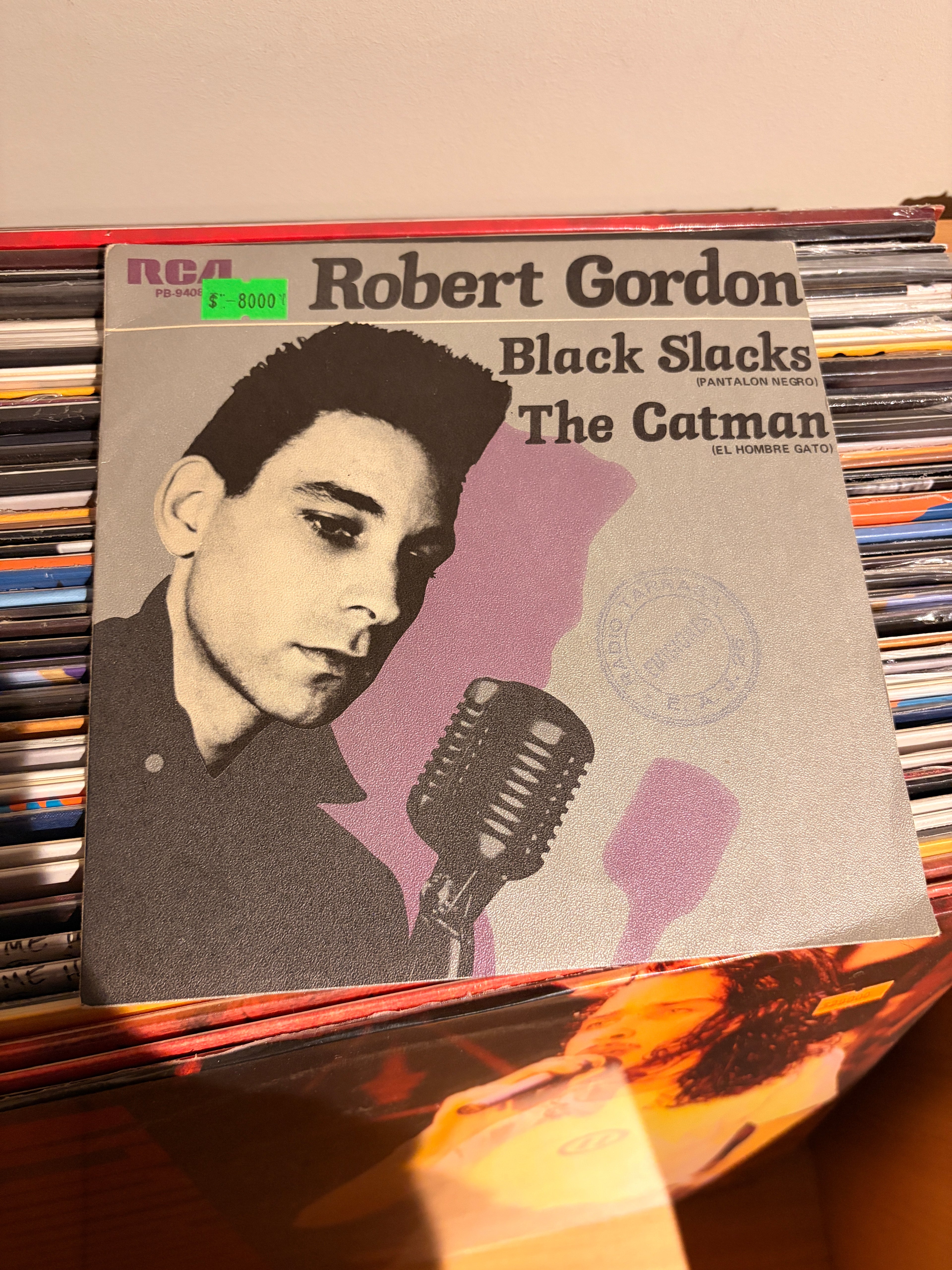 ROBERT GORDON Black slacks / The catman