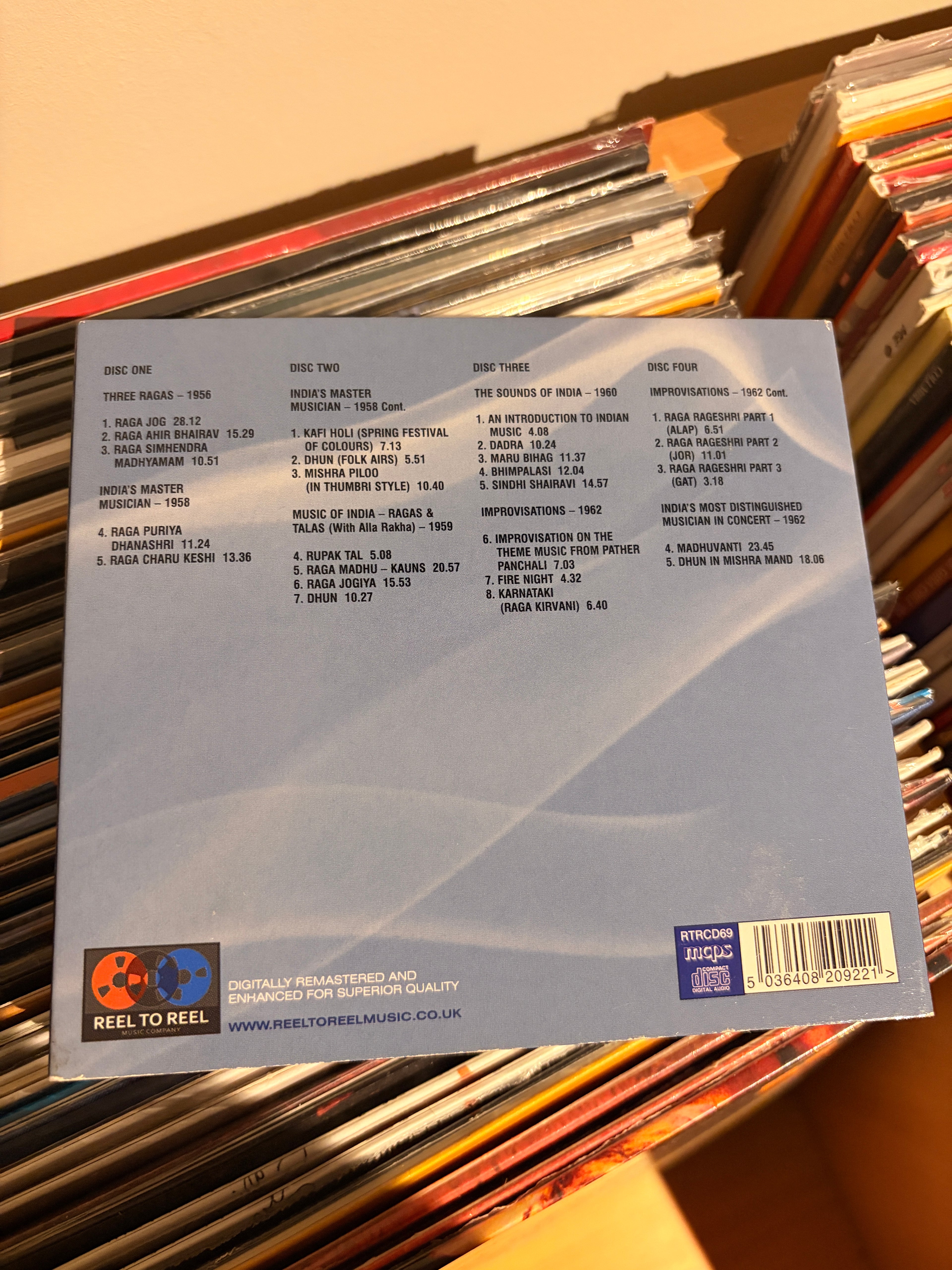 RAVI SHANKAR 4cd six classic albums